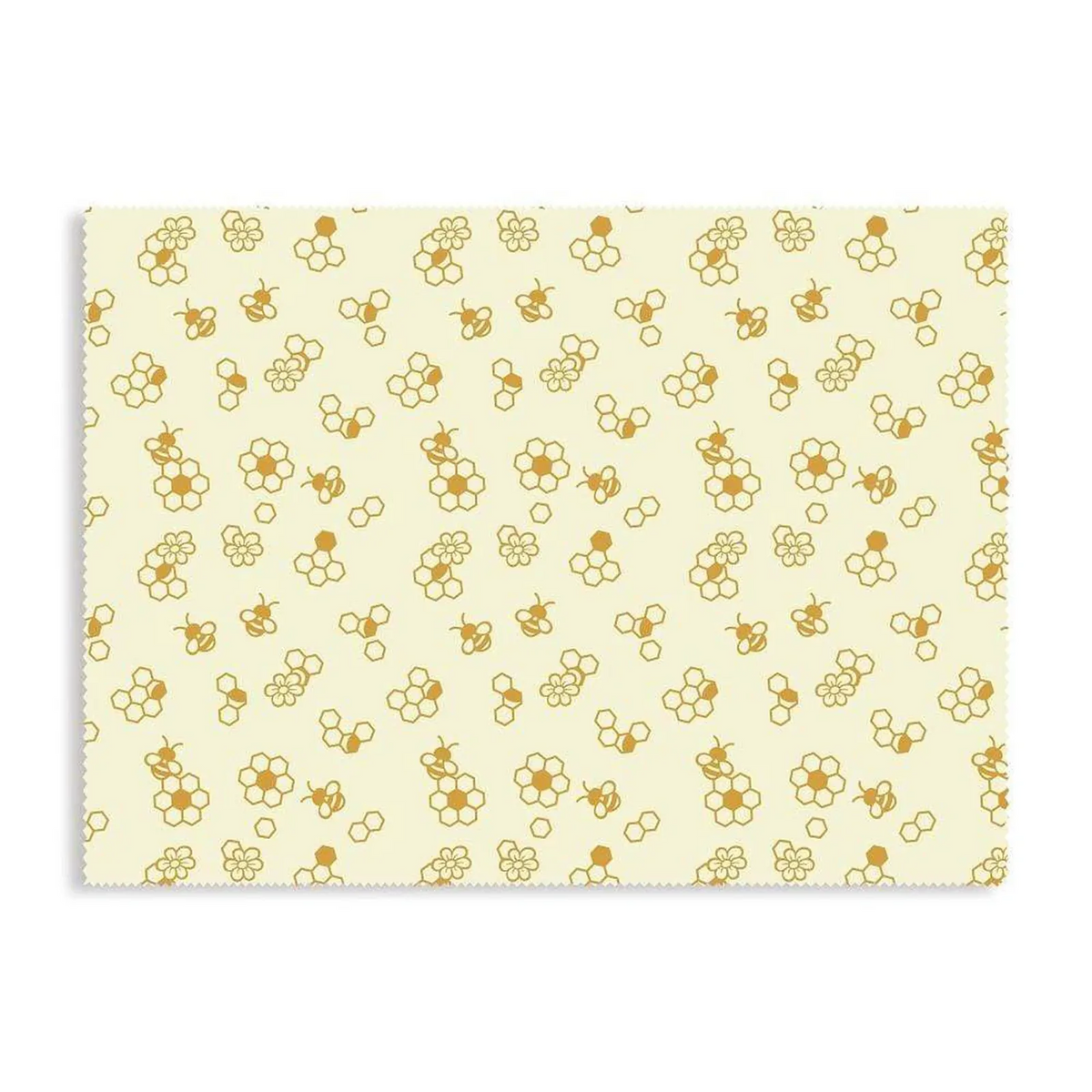 6x Karlstert Natural Beeswax Honeycomb Food Wrap in Honeybee Print 43 x 58.5cm