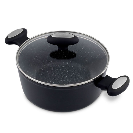 Zyliss Ultimate Forged 20cm/2L Non-Stick Stock Pot w/ Lid Cover - Black-0