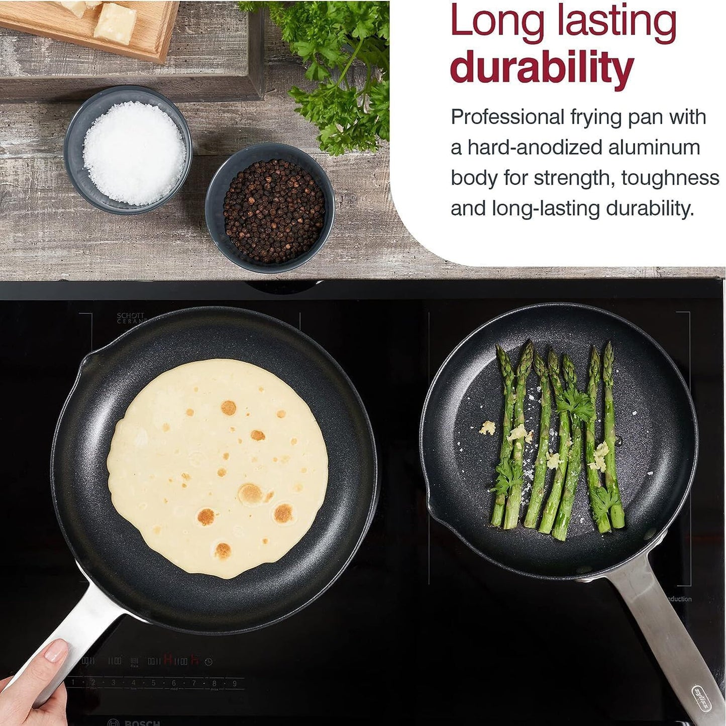 Zyliss Ultimate Pro Non-Stick Aluminium 20cm Round Frying Pan - Black-4