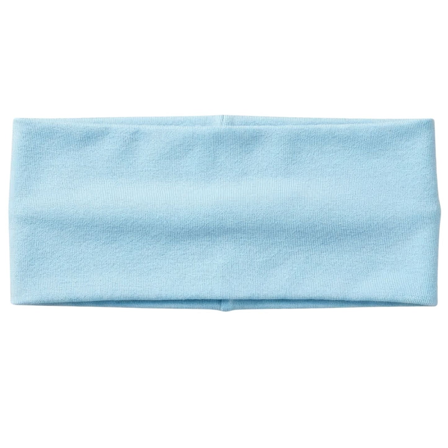 PLAIN HEADBAND Elastic Stretch Sports Yoga Hair Band Unisex 8cm - Sky Blue