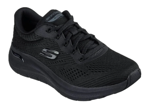 Skechers Womens Arch Fit 2.0 Big League Shoes Sneakers in Black/Black