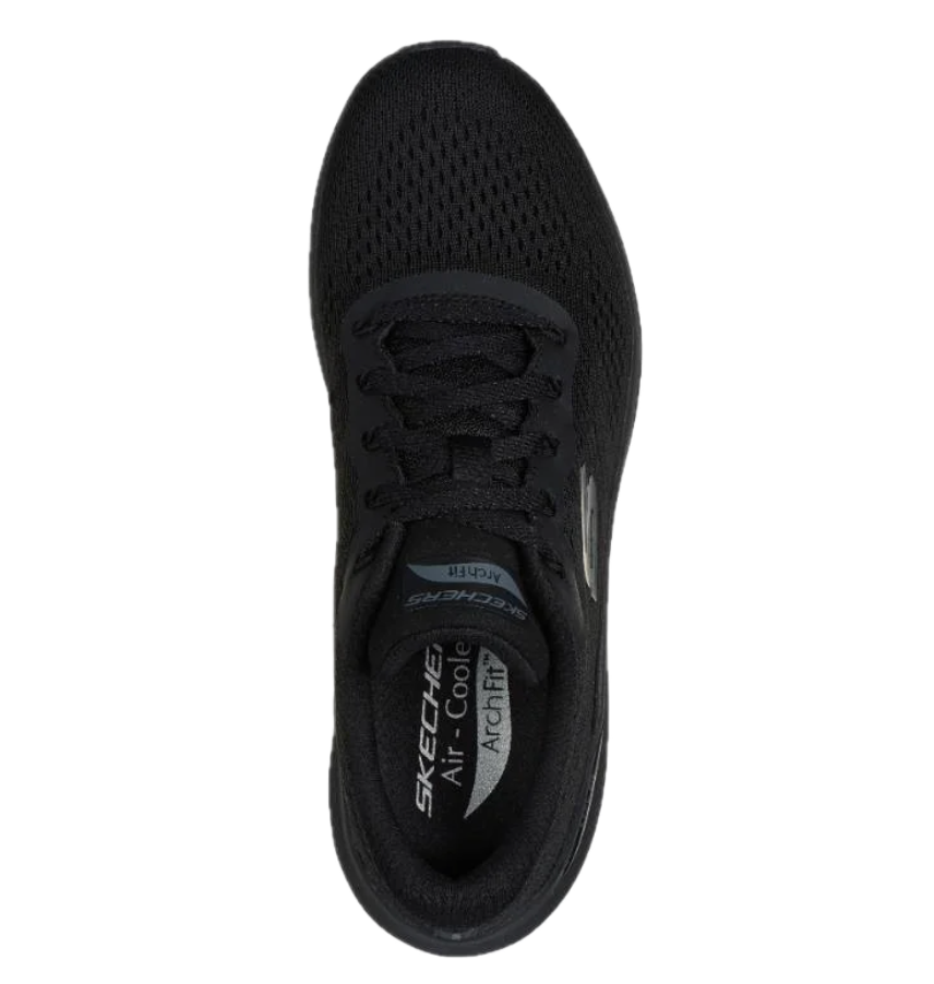 Skechers Womens Arch Fit 2.0 Big League Shoes Sneakers in Black/Black