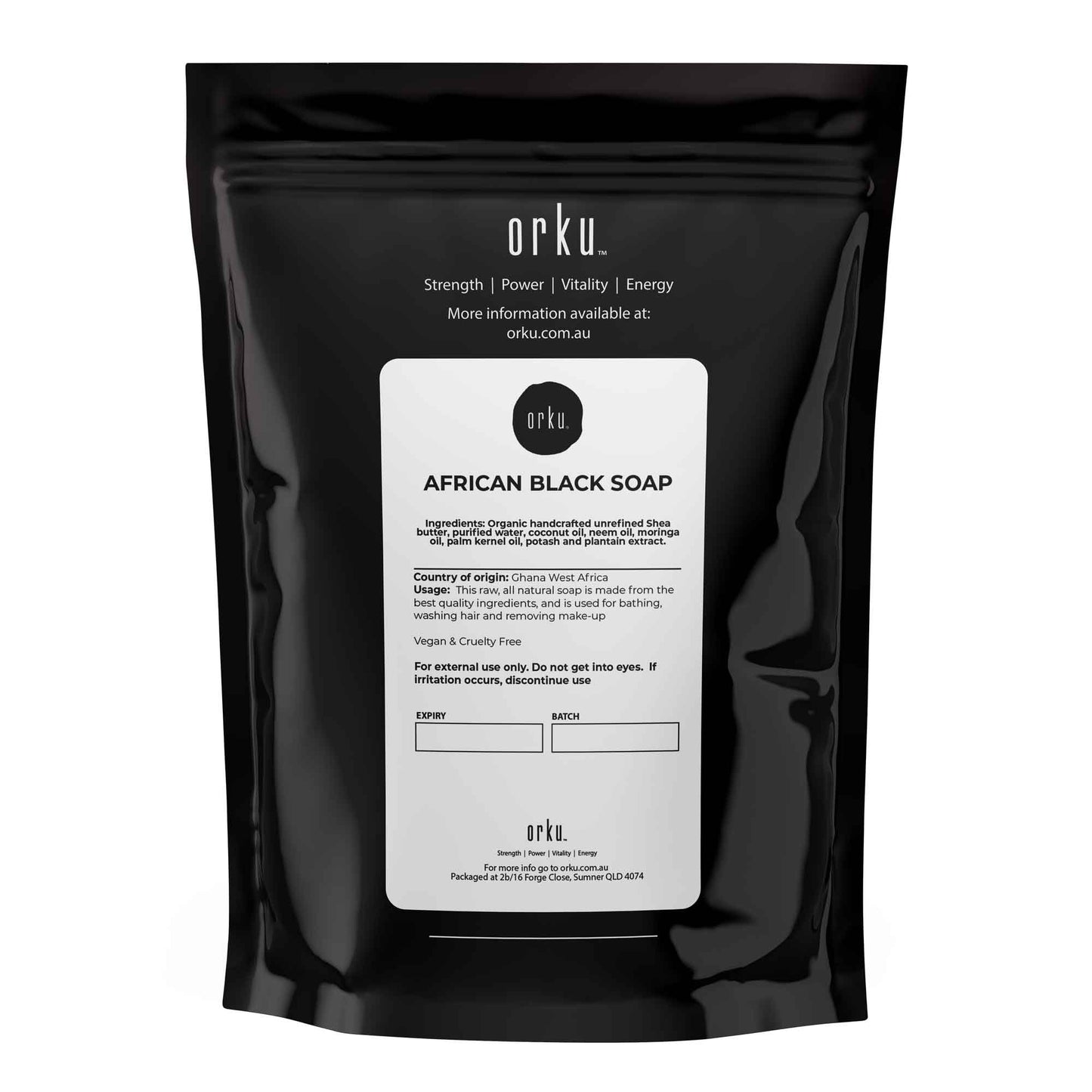 150g African Black Soap Bars - Moisturising Shea Moringa Neem Seed Alata Samina-1