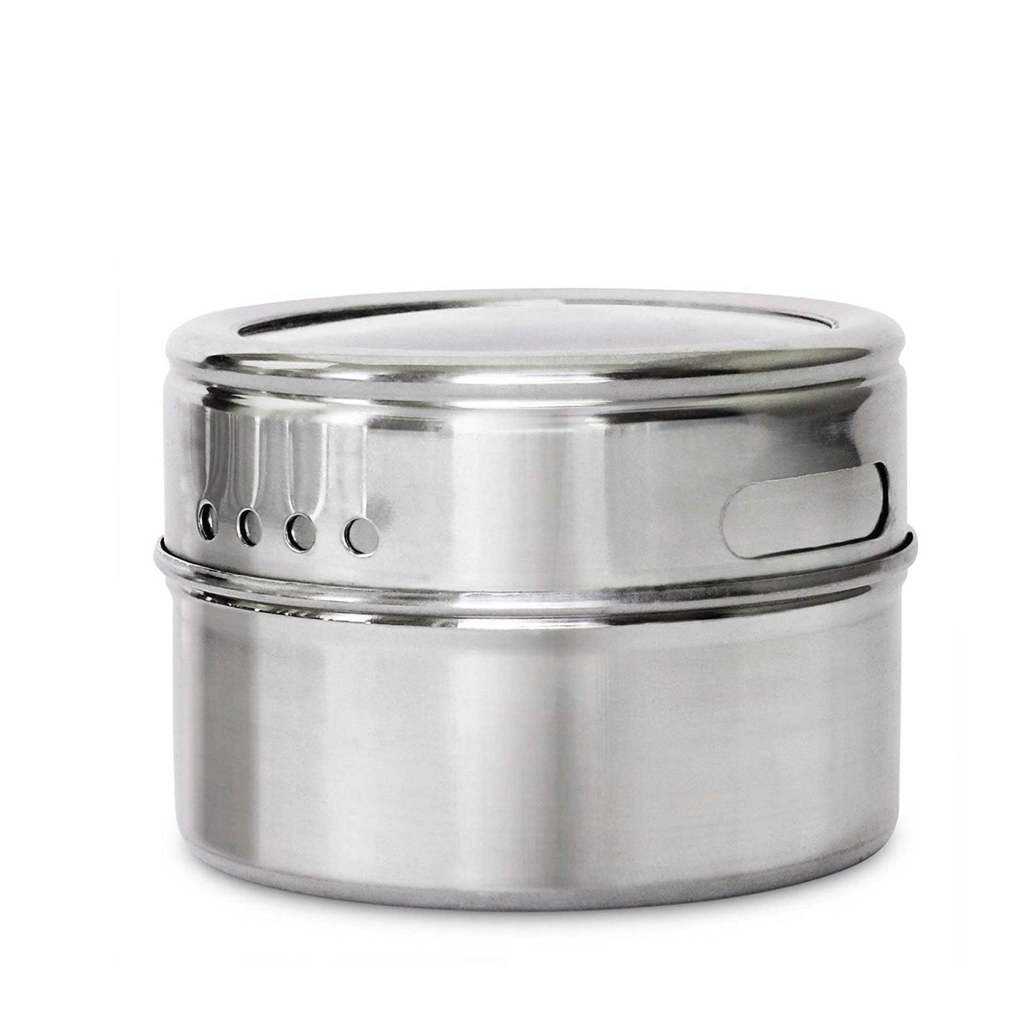 150g Magnetic Spice Jar Stainless Steel Tin - Herb Seasoning Storage Container-0