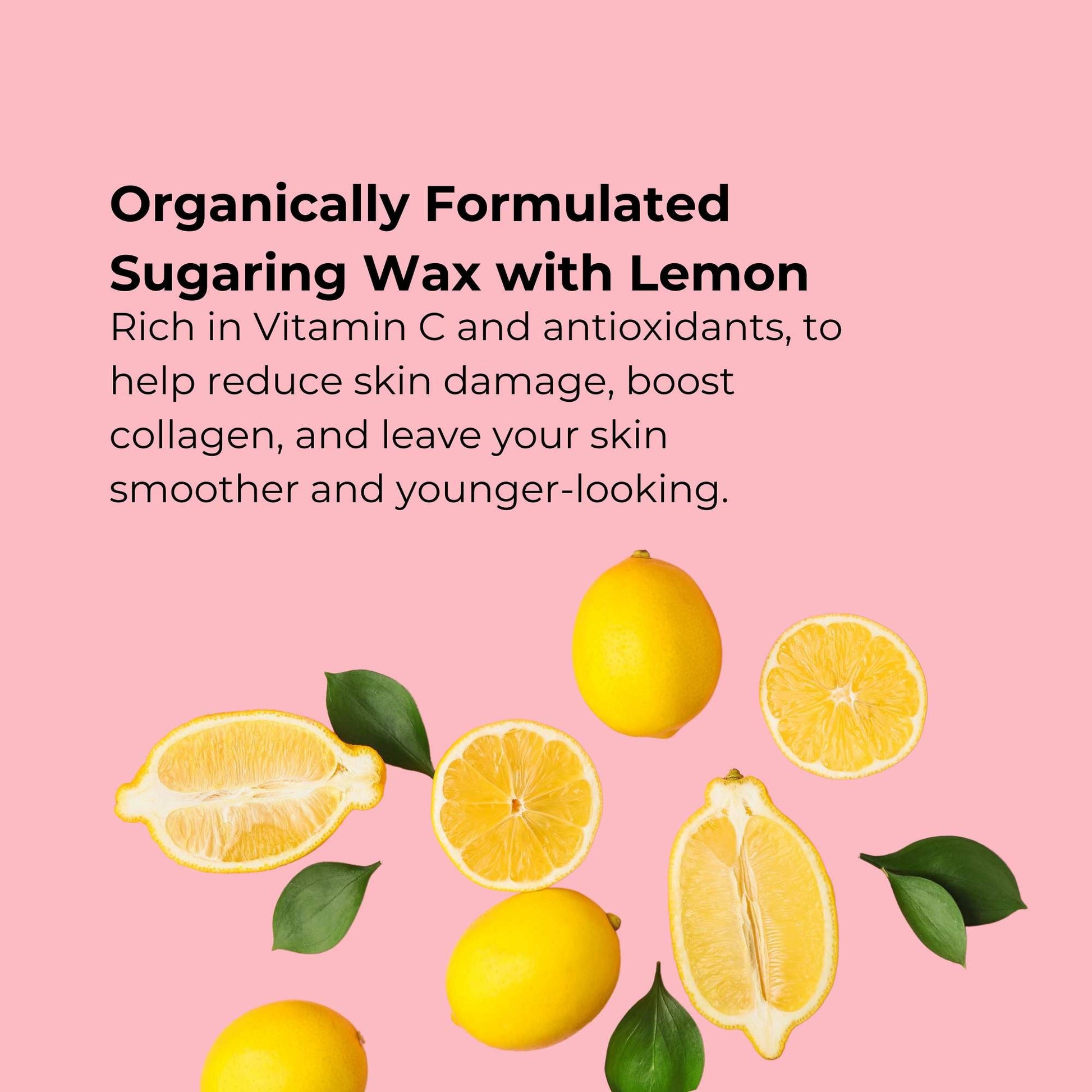 150g Sugaring Wax with Lemon with Reusable Strips - Home Hair Removal Kit-4