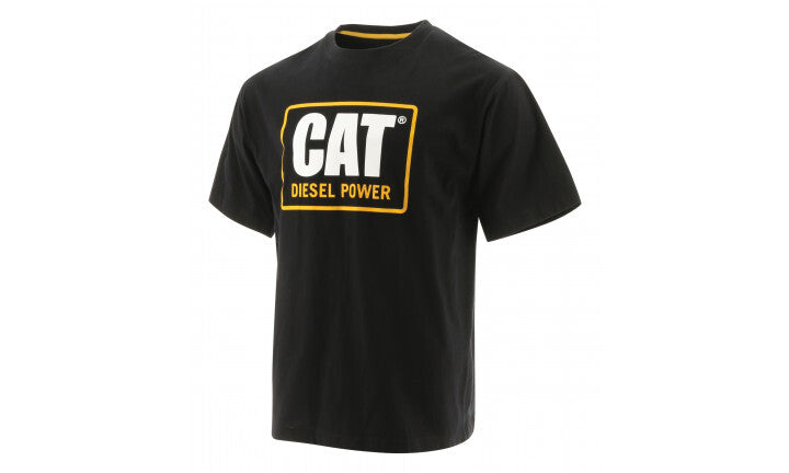 Caterpillar Mens Big & Tall CAT Diesel Power Short Sleeve Classic Fit Tee - Black-4