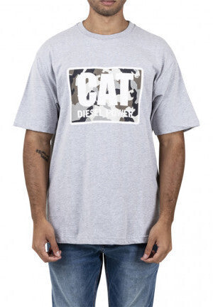 Caterpillar Mens Diesel Power Tee Casual T-Shirt Top - Grey-0