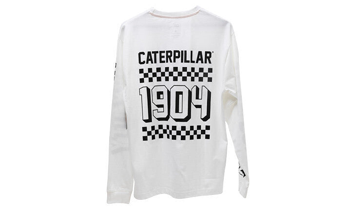 Caterpillar Long Sleeve Top Limited Edition T Shirt - White-1