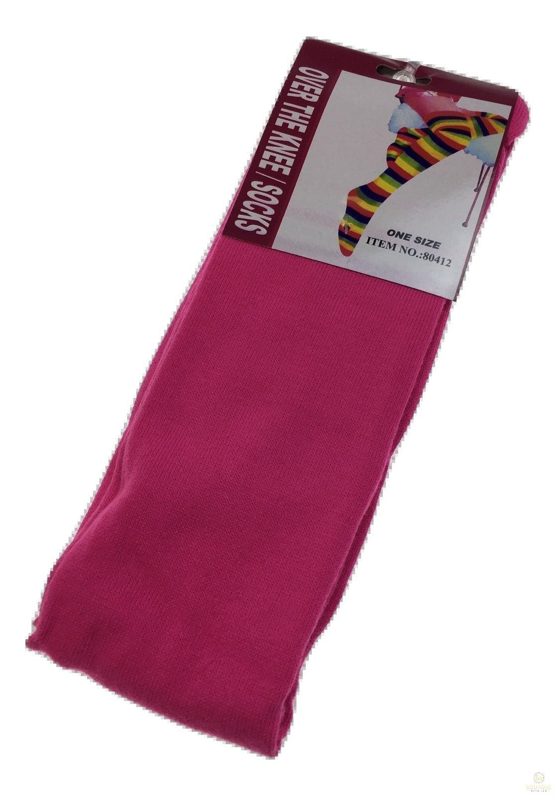 10x OVER THE KNEE SOCKS Plain Striped High Thigh Ladies Long Stocking BULK Price-6