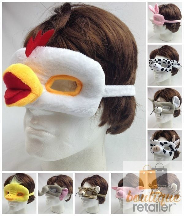 ANIMAL EYE MASK Head Face Halloween Costume Party Prop Novelty Toy Fancy Dress-1
