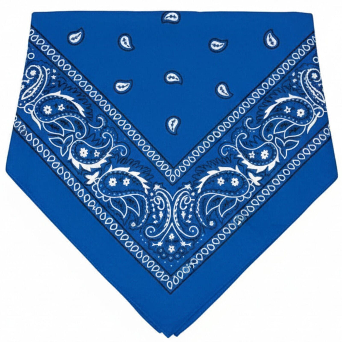 15x BULK BANDANA Paisley 100% COTTON Head Wrap Bandanna Summer Scarf - Blue