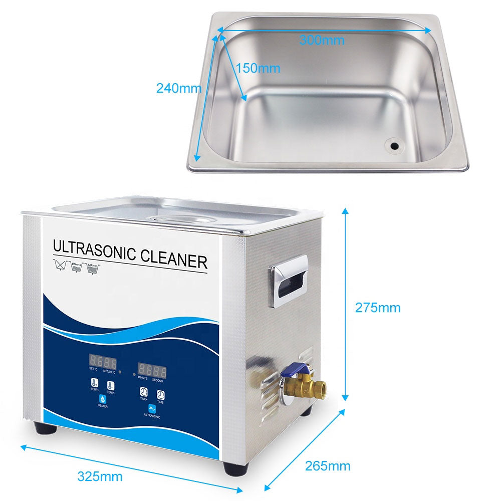 15L Digital Ultrasonic Cleaner Jewelry Ultra Sonic Bath Degas Parts Cleaning-4