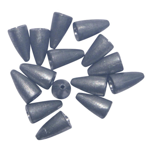Swimerz 3/16 oz Lead Bullet Sinker - Qty 15 Pack-0