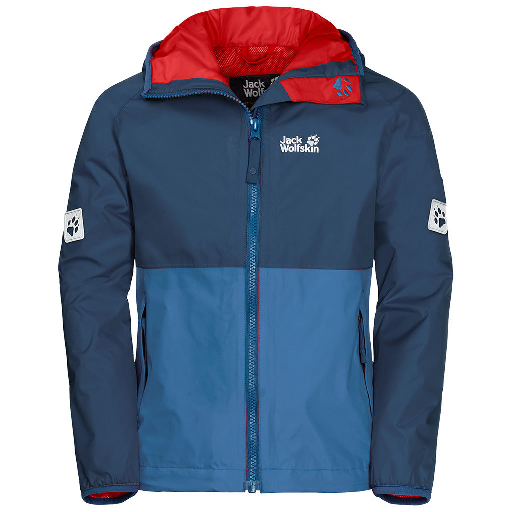 Jack Wolfskin Boys Rainy Days Waterproof Jacket Windproof-6