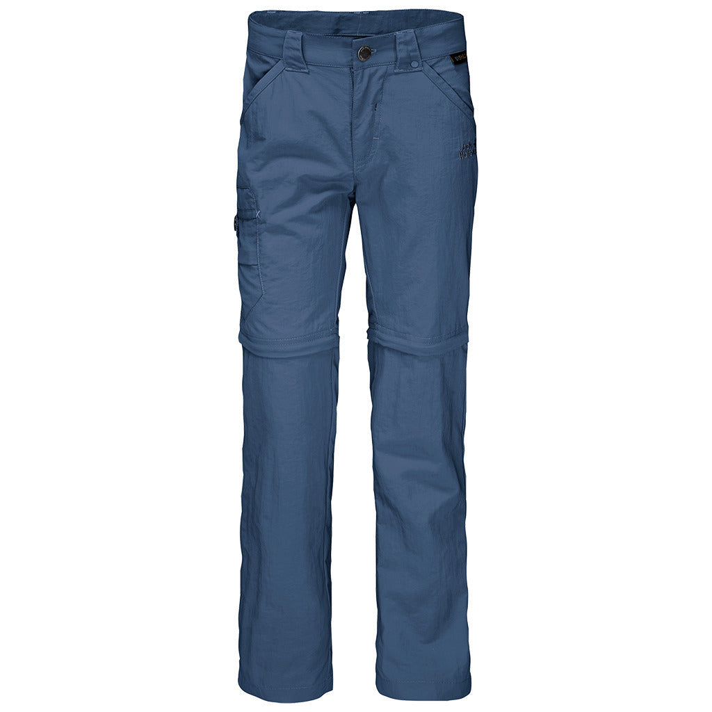 2 in 1 Jack Wolfskin Kids Safari Zip Off Pants Shorts Hiking Trekking Outdoor Trousers-4