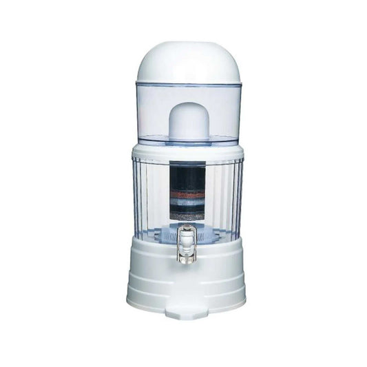 16L Benchtop 8 Stage Water Filter - Ceramic Carbon Mineral Stone Silica Purifier-0