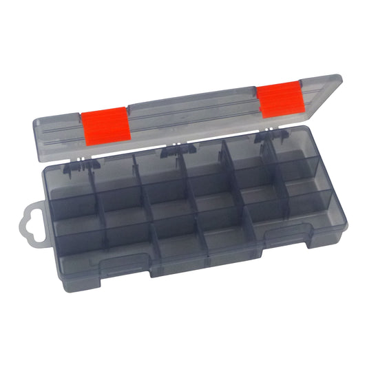 Rig Ezy 16 Compartment Tackle Box. 230mmL x 110mmW x 45mmD.-0