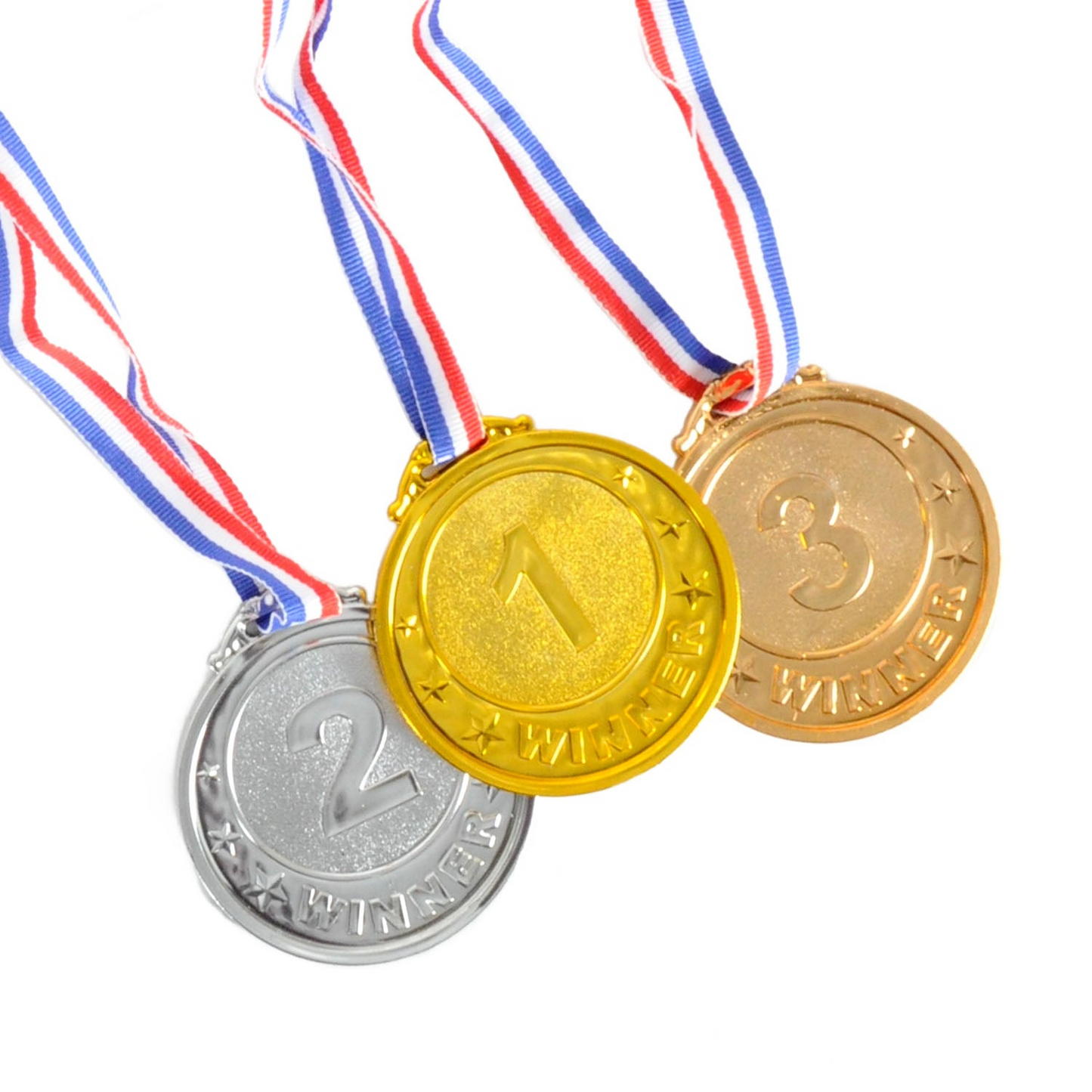 3pcs Winning Medals Olympics Party Costume (Gold, Silver & Bronze)