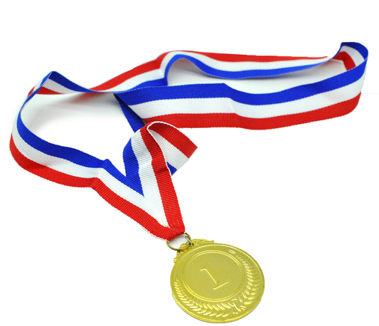 1st METAL GOLD WINNER MEDALS Sports Day School 46cm Ribbon Olympics-0