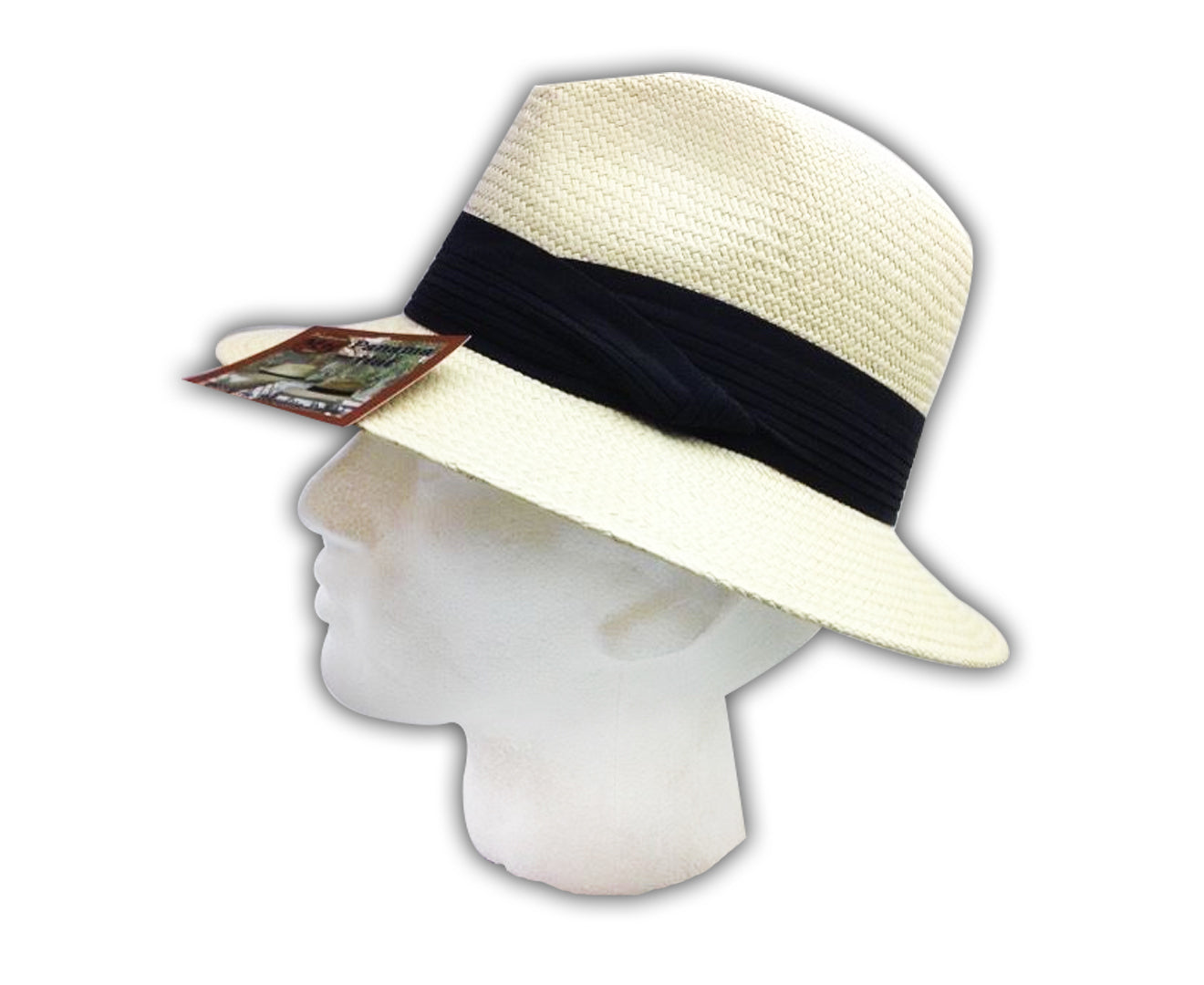 MELBOURNE HATS Fedora  Ecuadorian Palm Straw Hat Handwoven Summer Panama Trilby-3