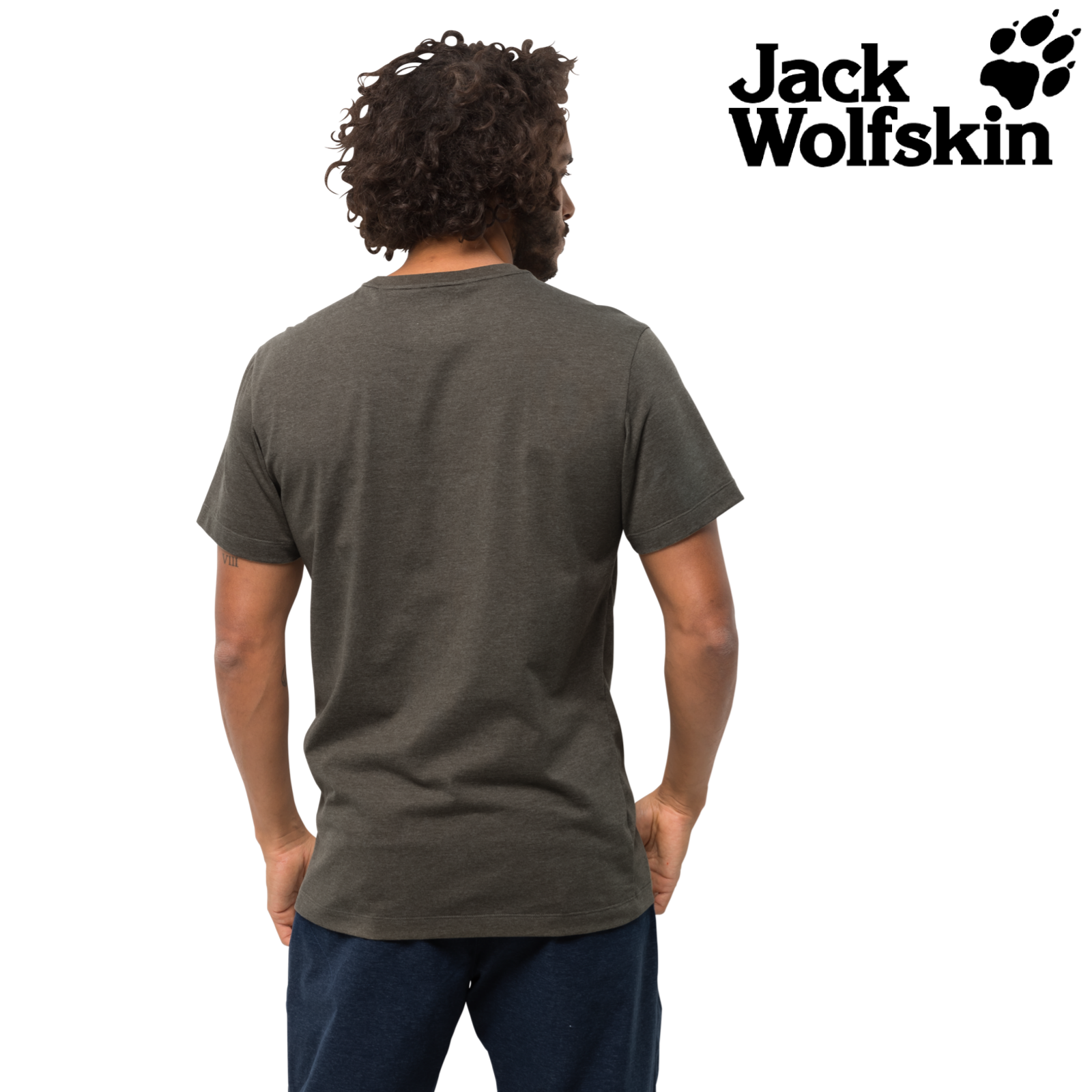 Jack Wolfskin Mountain T Mens  Short-Sleeve T-shirt Quick-drying Cotton Top-2