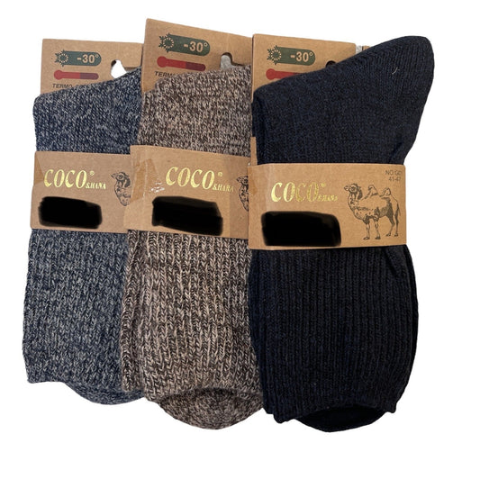 1 Pair Mens Wool Blend Work Socks Heavy Duty Outdoor Warm (EU41-EU47)-0