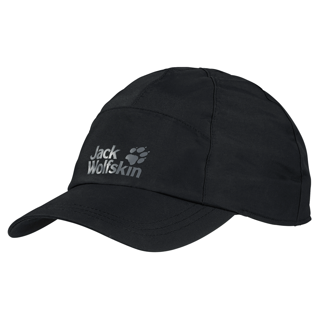 Jack Wolfskin Texapore Baseball Rain Cap Waterproof Windproof Hat - Black-4