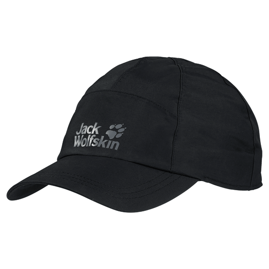 Jack Wolfskin Texapore Baseball Rain Cap Waterproof Windproof Hat - Black