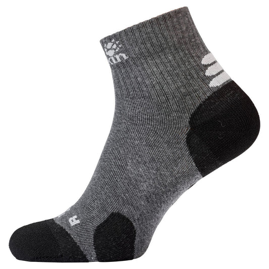 Jack Wolfskin Travel Organic Cotton Mid Cut Ankle Socks - Dark Grey