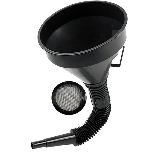 1x Car Auto Motorcycle Plastic Flexible Spout Gas Oil Water Fuel Funnel Tool Kit-0