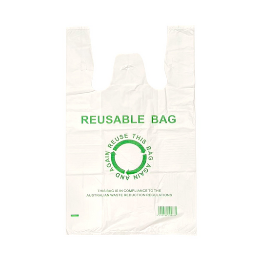 245pcs 45×74cm Jumbo Eco Reusable Plastic Singlet Shopping Bags-0