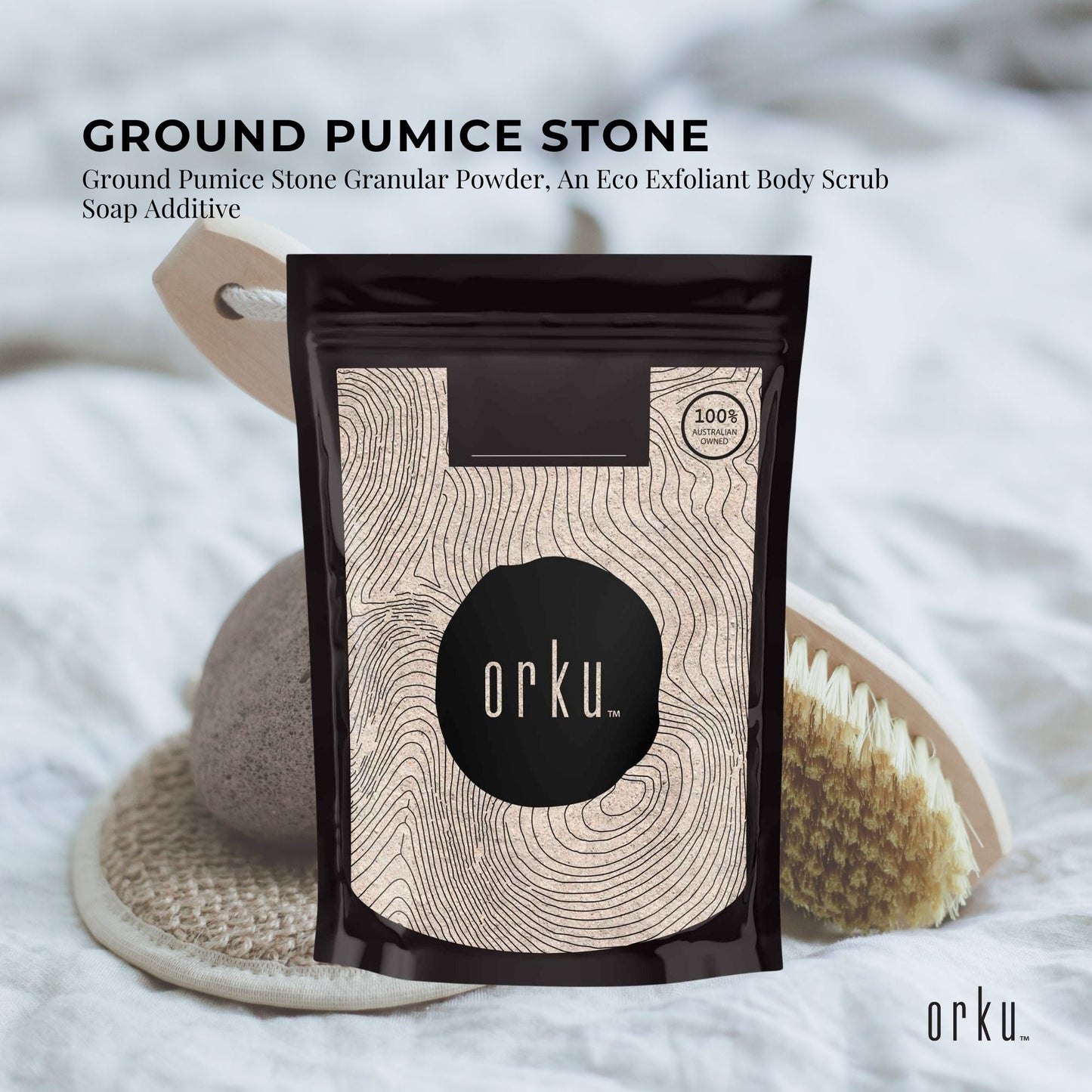 1Kg Ground Pumice Stone Granular Powder Eco Exfoliant Body Scrub Soap Additive-2
