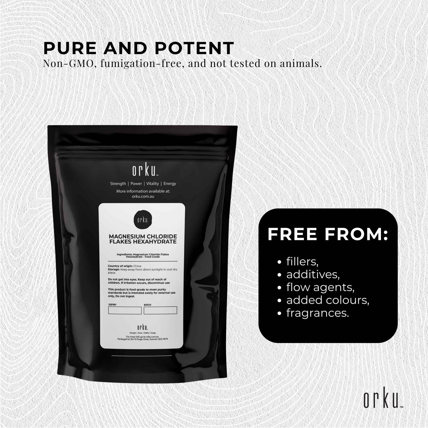 1Kg Magnesium Chloride Flakes Hexahydrate - Organic USP Food Grade Bath Salt-2