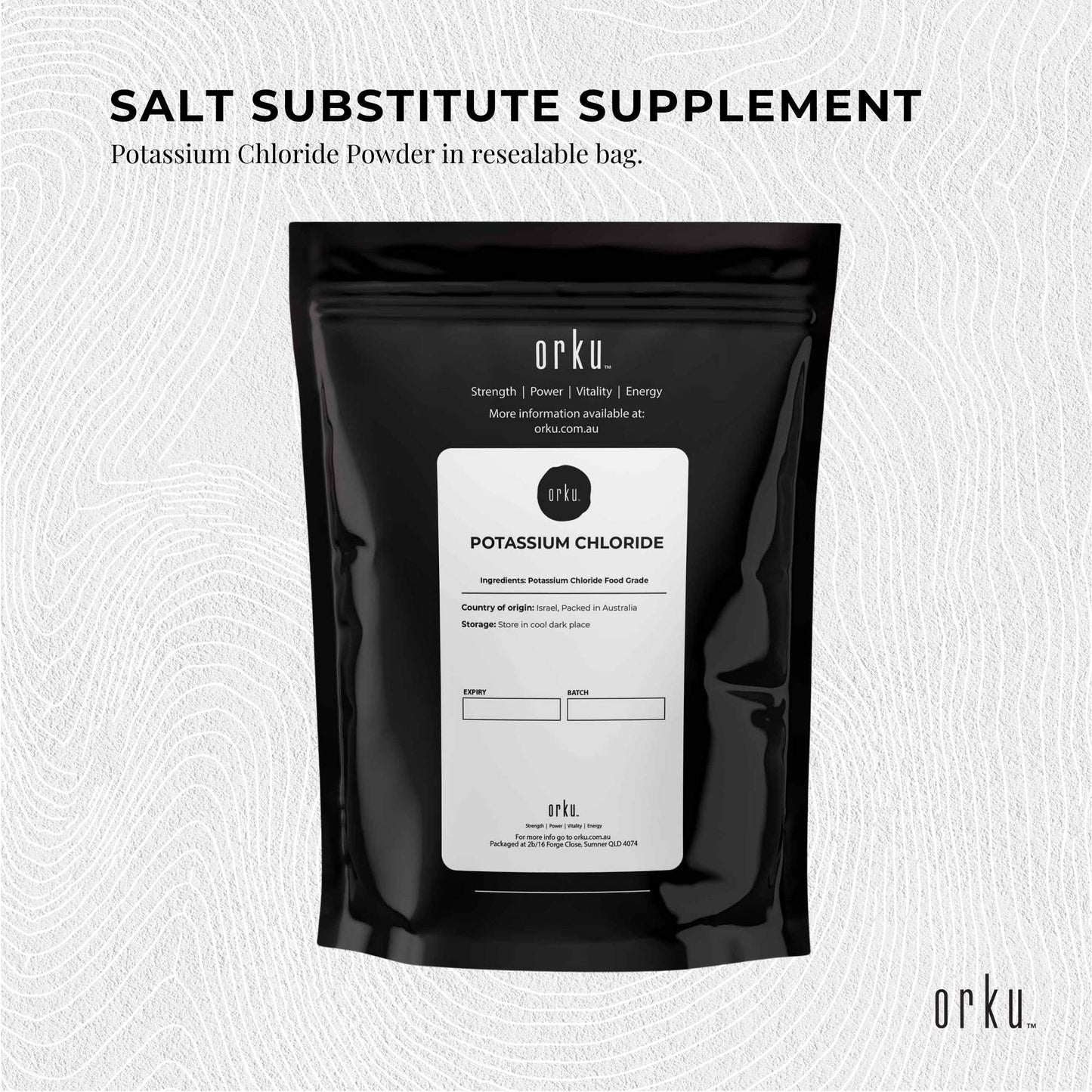 1Kg Potassium Chloride Powder - Pure E508 Food Grade Salt Substitute Replacer-2