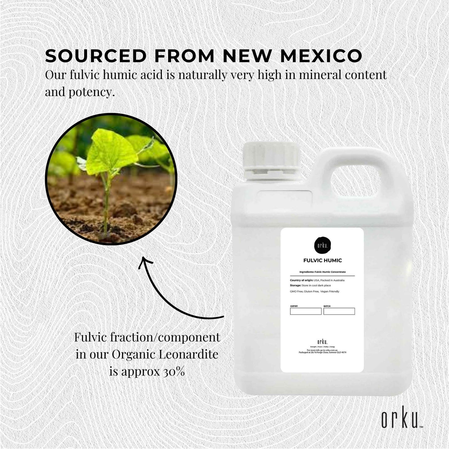 1L Fulvic Humic Concentrate Liquid FHC-2