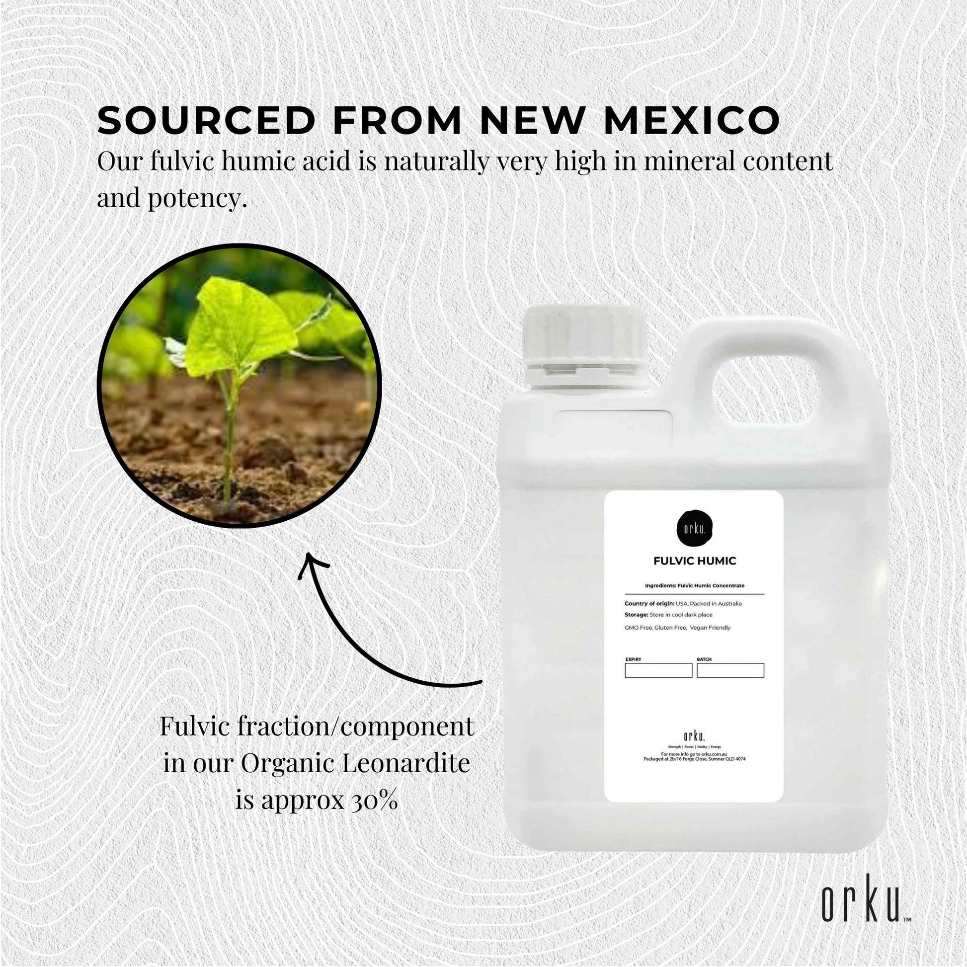 1L Fulvic Humic Concentrate Liquid FHC-2
