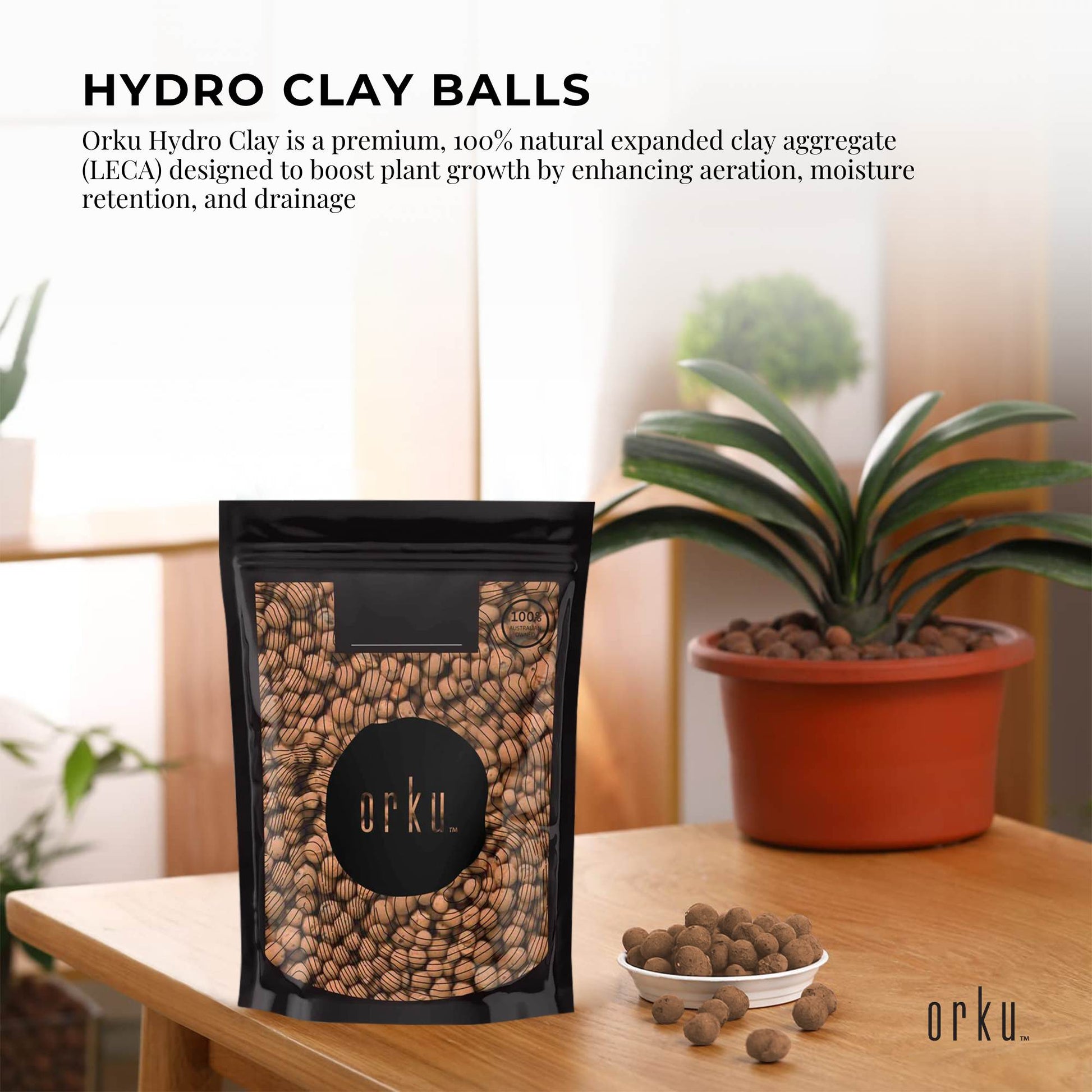 1L Hydro Clay Balls - Natural Premium Hydroponic Expanded Plant Growing Medium-1