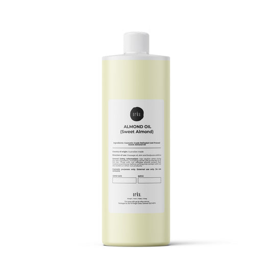 1L Sweet Almond Oil Refined Cosmetic Grade 100% Pure - Skin Face Hair Massage-0