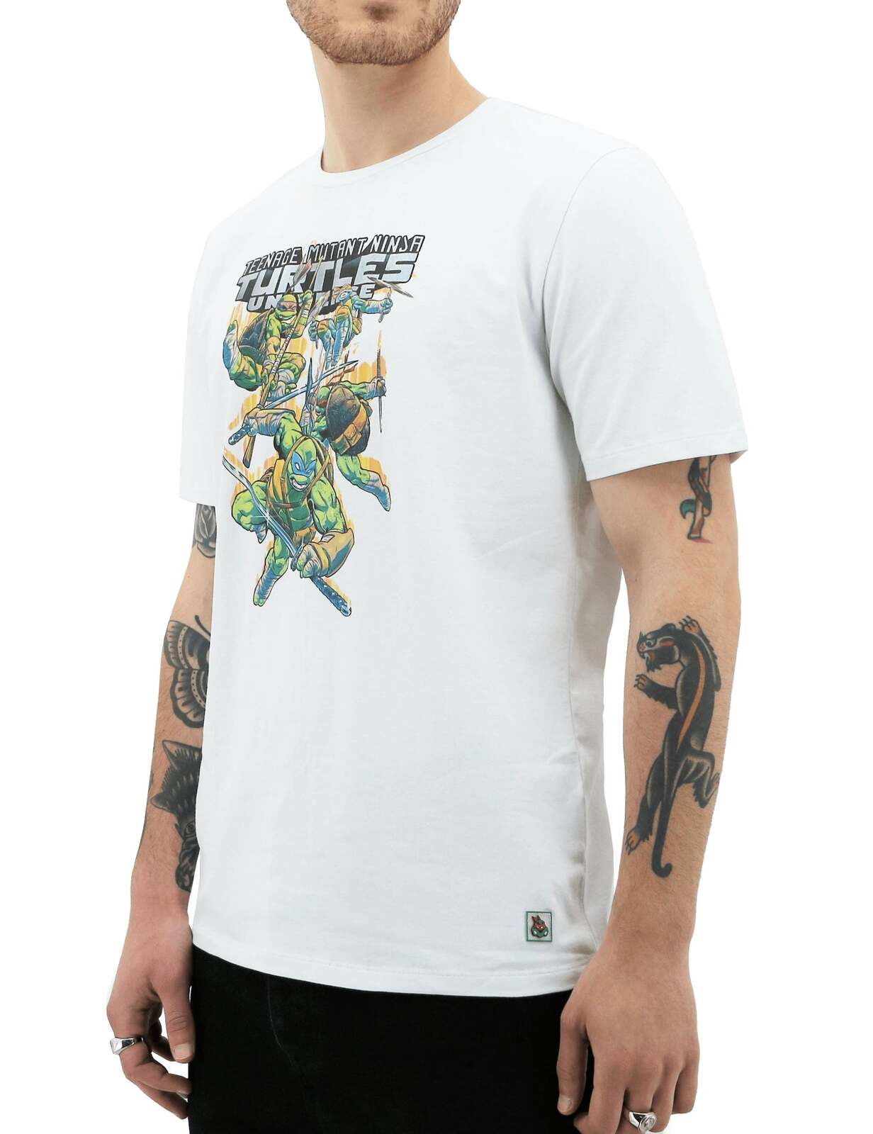 Teenage Mutant Ninja Turtles Mens T Shirt Tee Top Booyakasha - White-3
