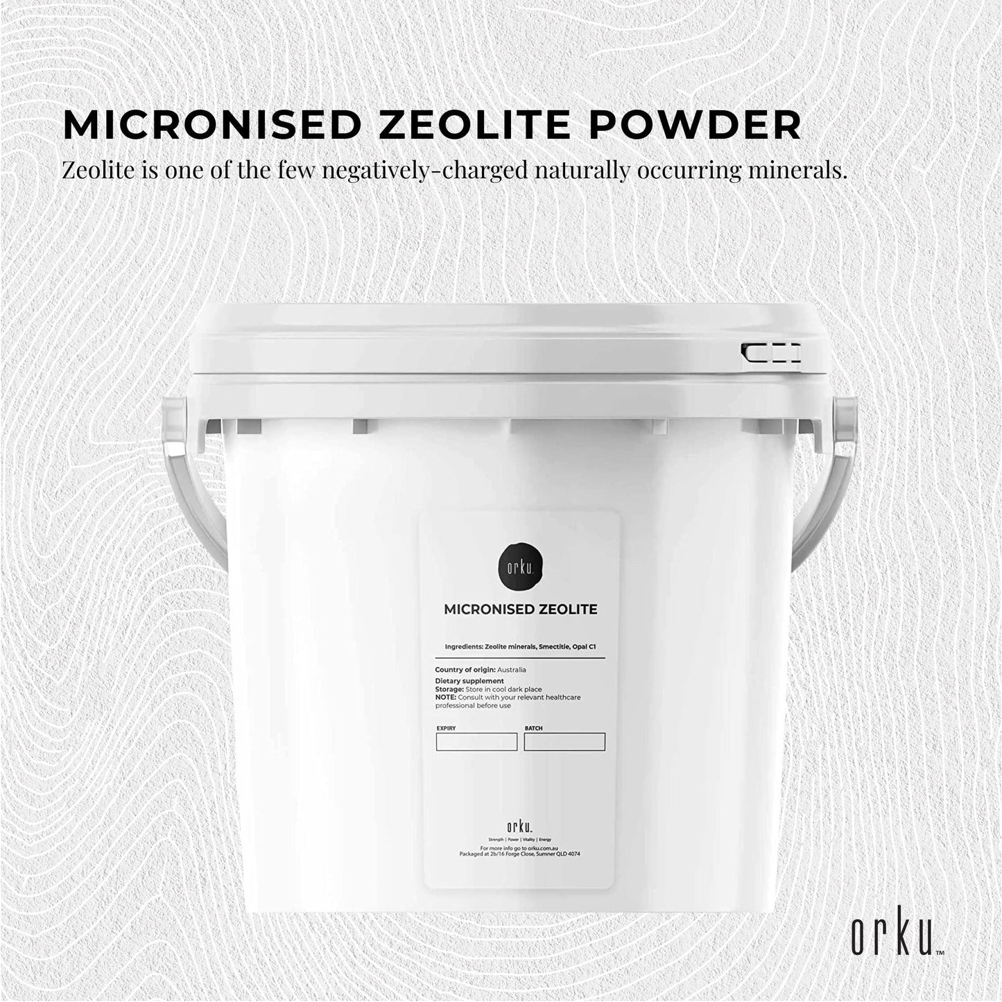 1.3kg Pure Micronised Zeolite Powder Tub Mineral - Micronized Volcamin-2
