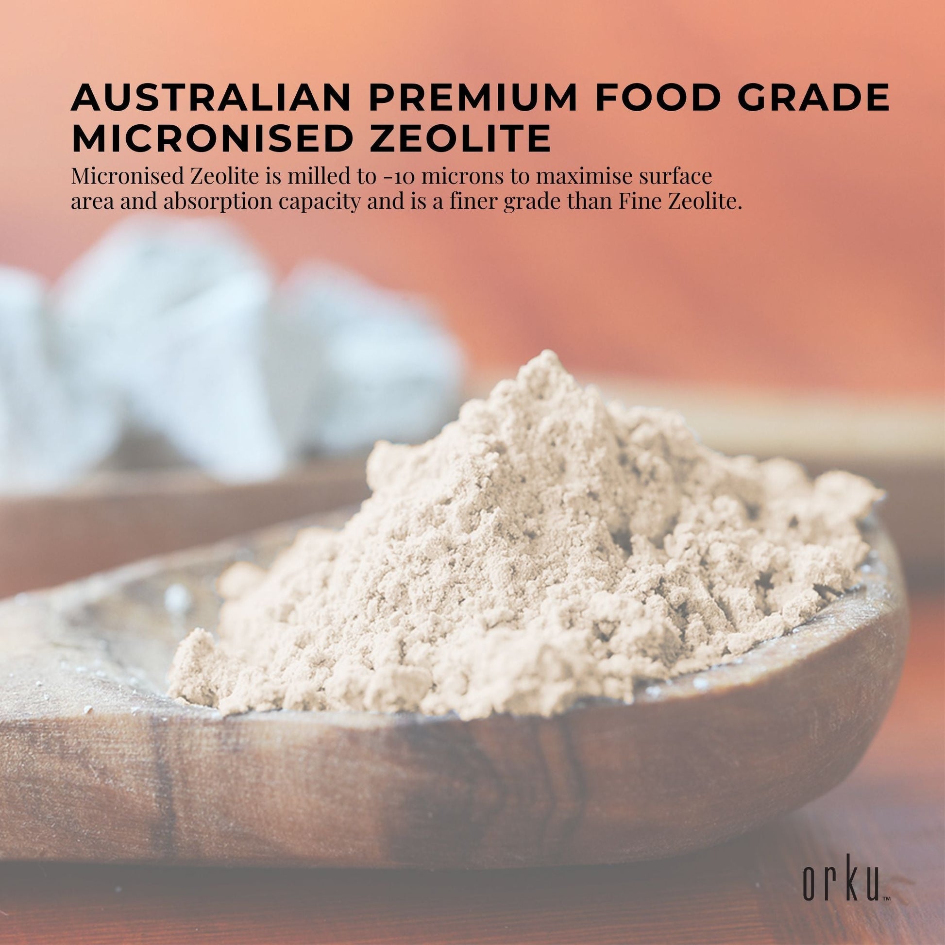 1.3kg Pure Micronised Zeolite Powder Tub Mineral - Micronized Volcamin-3