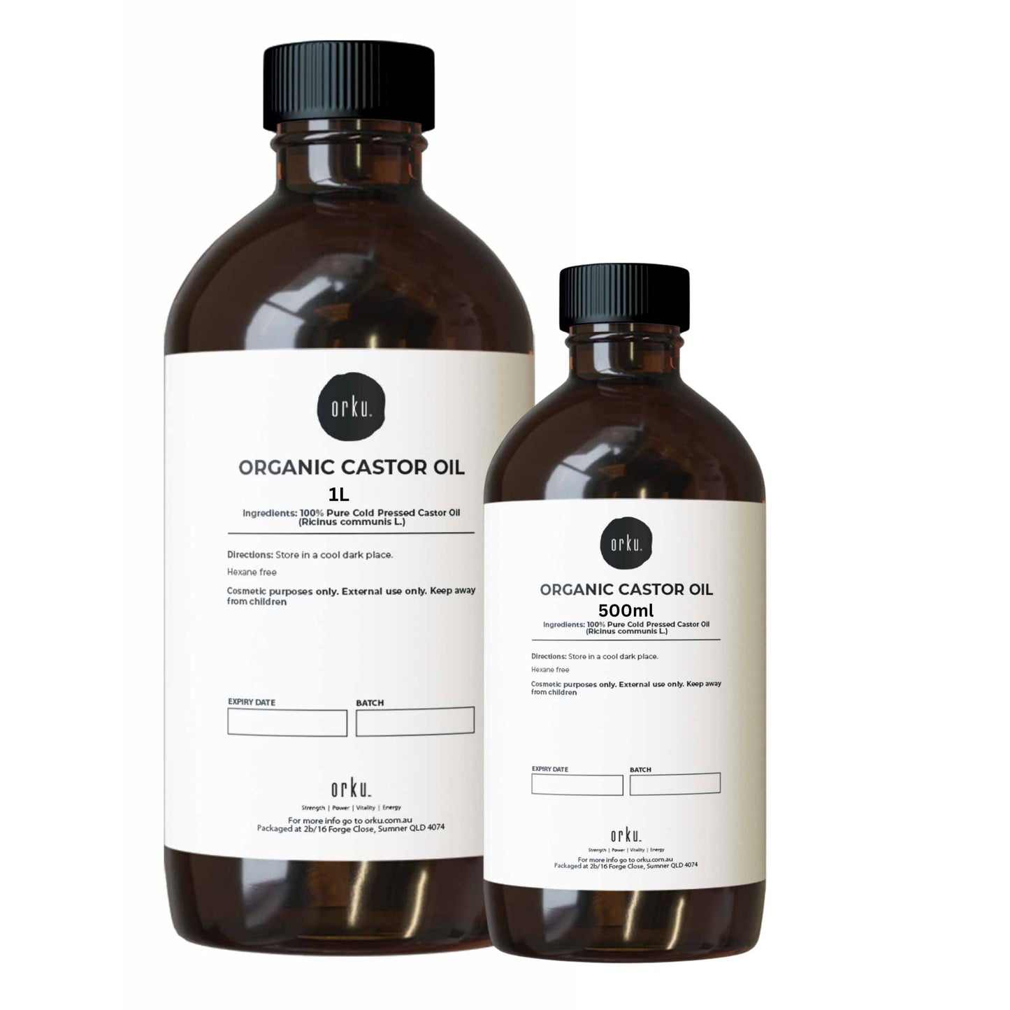 Organic Castor Oil - Hexane Free Cold Pressed Anti Oxidant Skin Hair Care-10