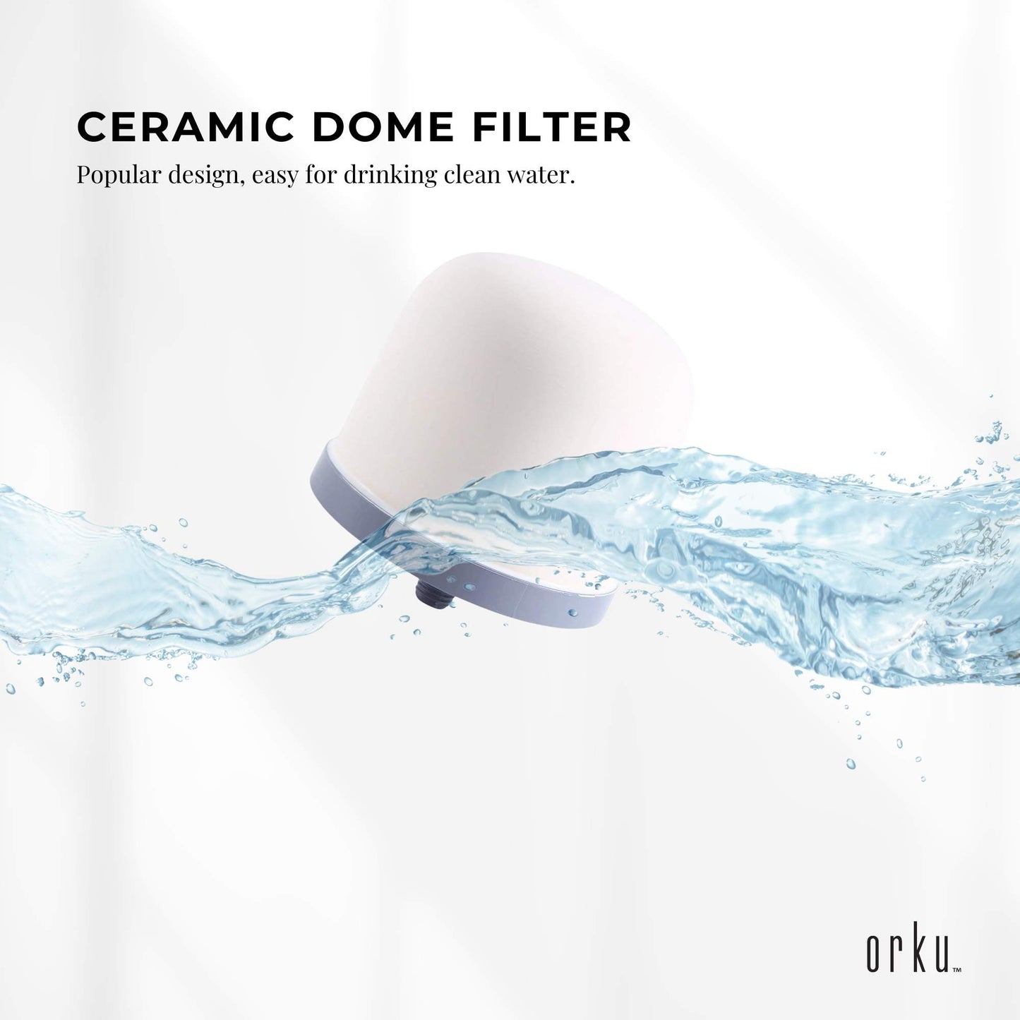 1x Ceramic Dome Filter Globe Replacement Cartridge For 8 Stage Benchtop Purifier-1