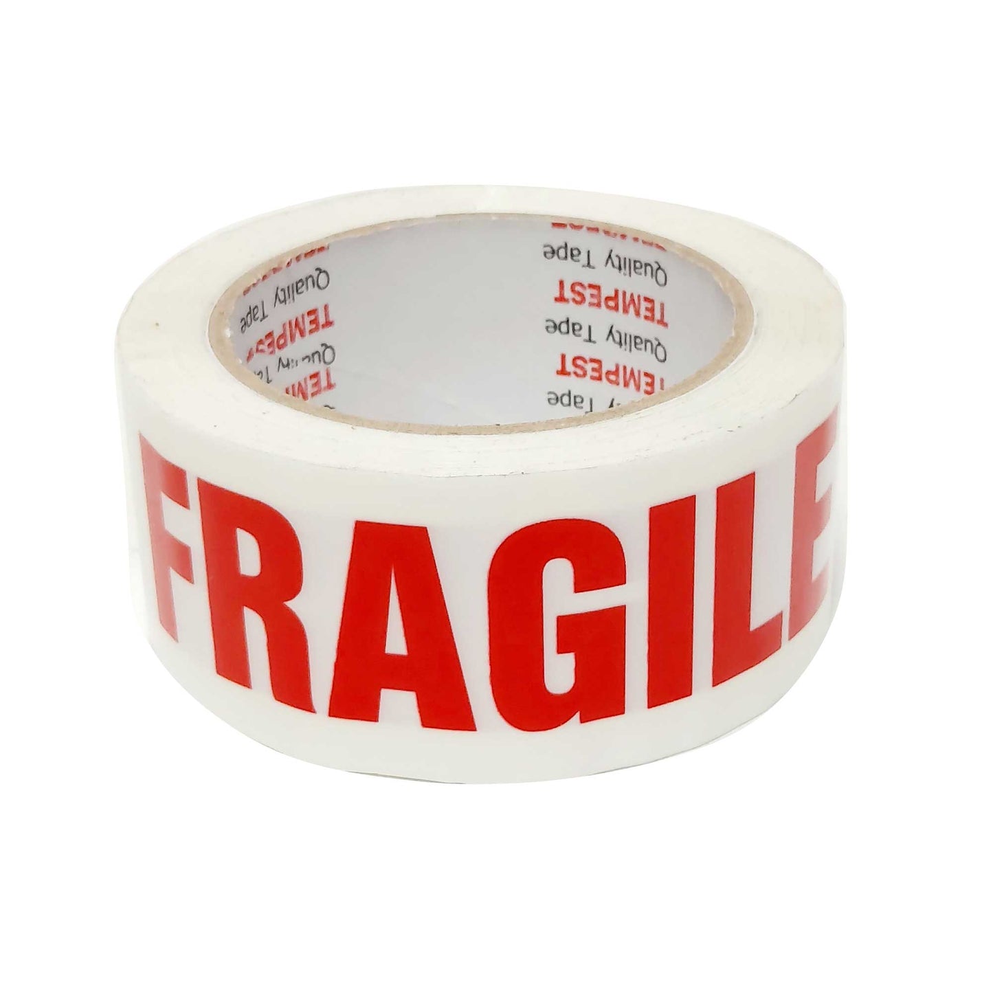 1x Fragile Packing Tape 48mmx75m - Long Rolls Red White Packaging Adhesive Label-3