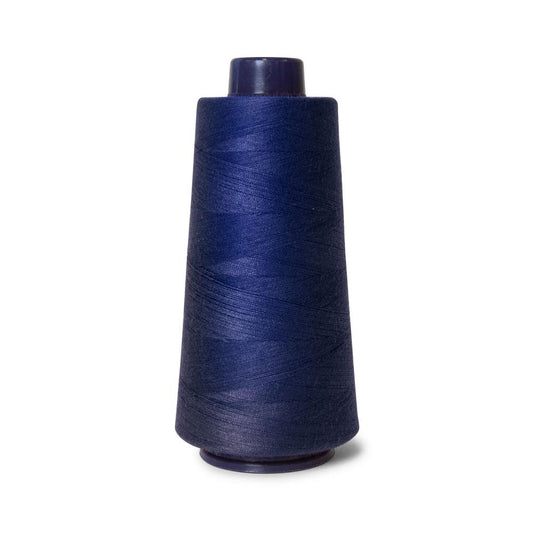 1x Navy Sewing Overlocker Thread - 2000m Hemline Polyester Overlocking Spools-0