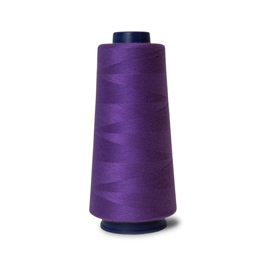 1x Purple Sewing Overlocker Thread - 2000m Hemline Polyester Overlocking Spools-0