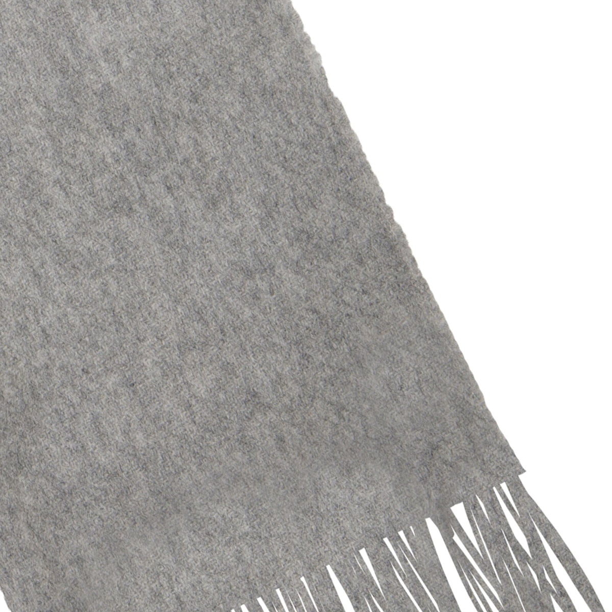 Dents Heritage Plain Cashmere Wool Scarf with Tassels and Gift Box in Dove Grey