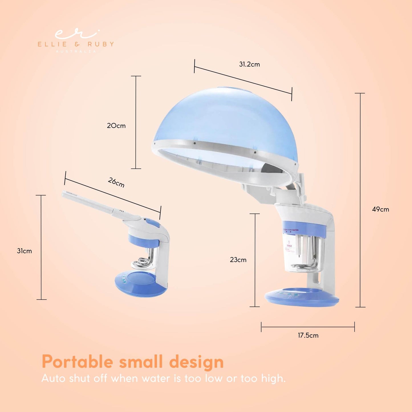 2 In 1 Facial and Hair Steamer Face Skin Portable Table Top Steam Ozone Machine-2
