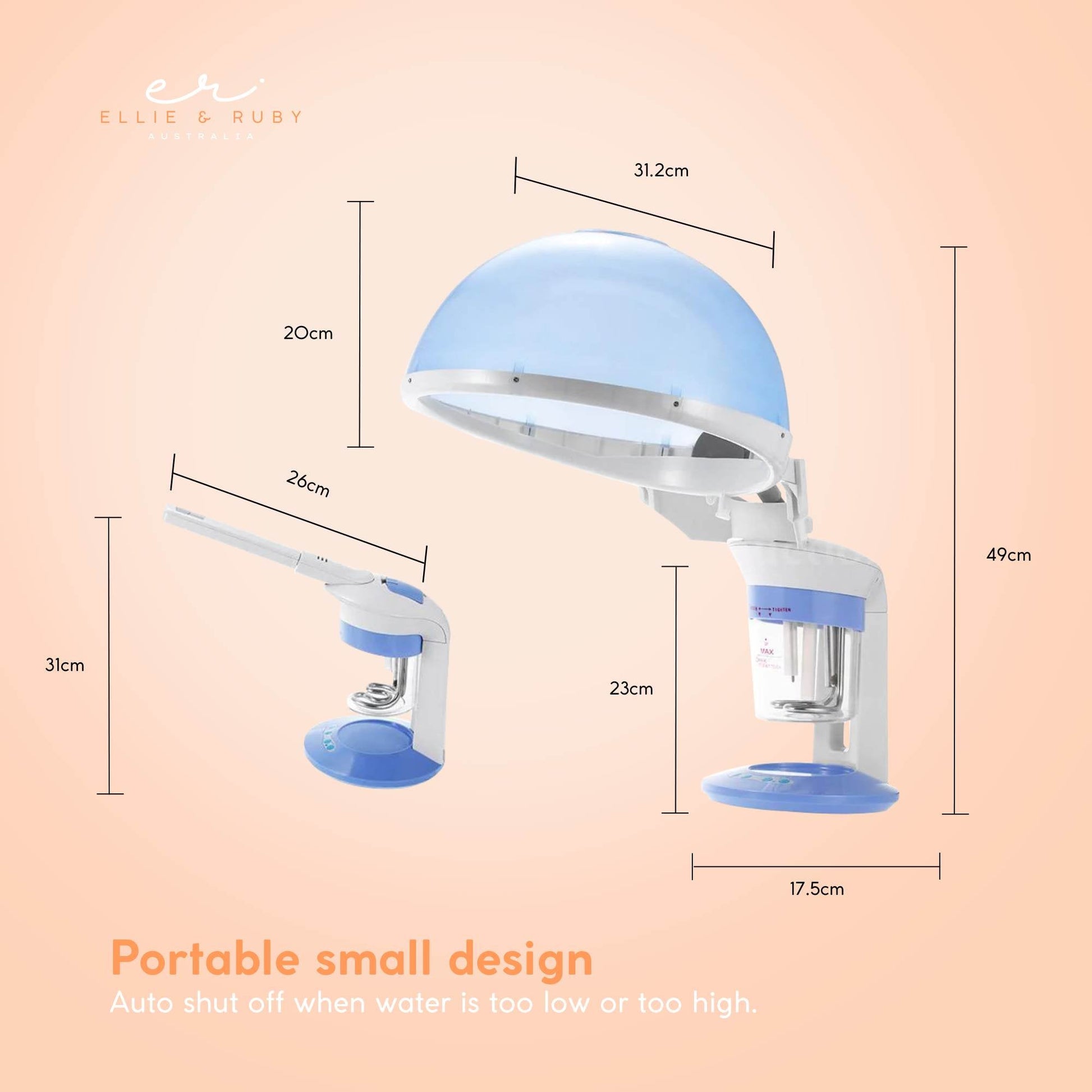2 In 1 Facial and Hair Steamer Face Skin Portable Table Top Steam Ozone Machine-2