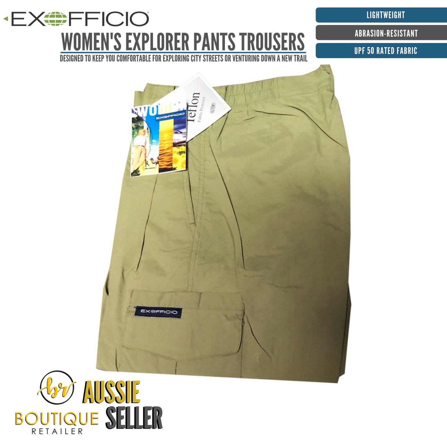 ExOfficio Womens Explorer Pants Trousers Bottoms Hiking Trekking Outdoor-1
